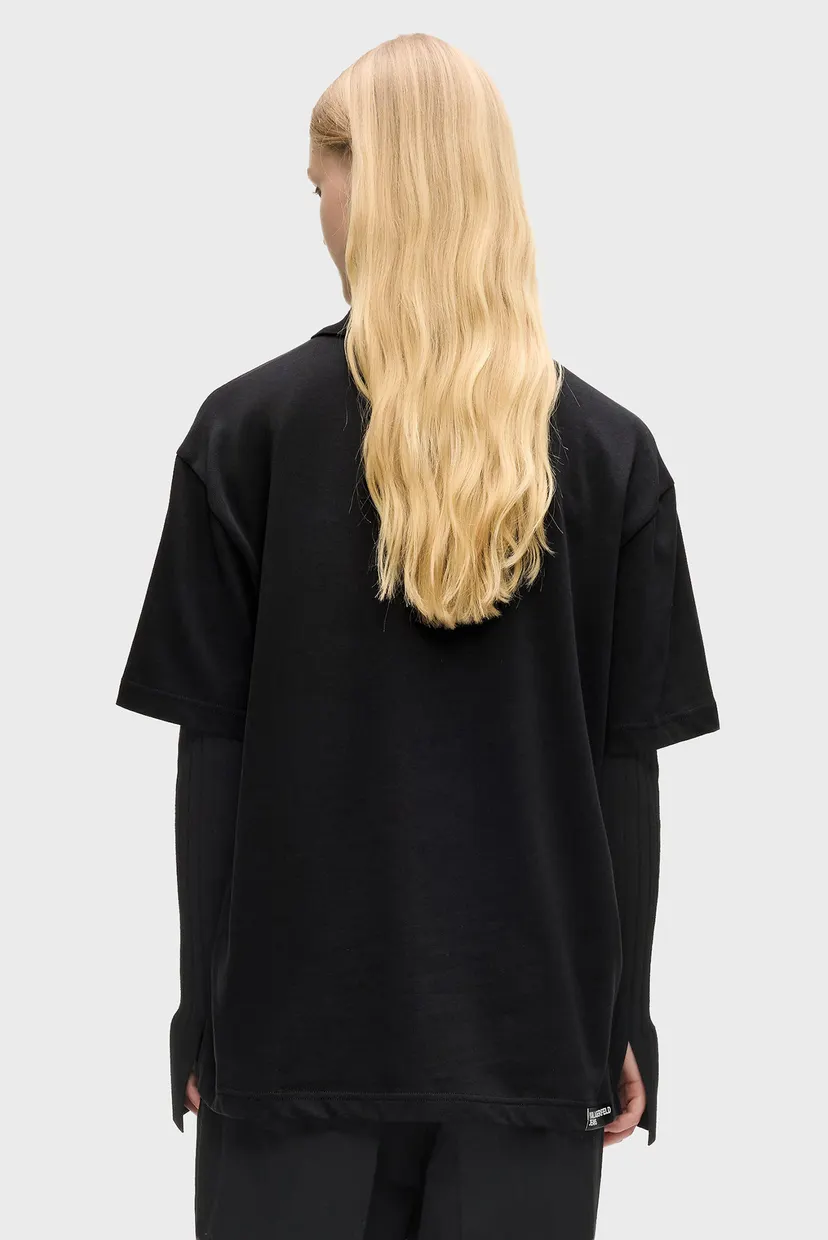 Женская черная футболка KARL TEE 3