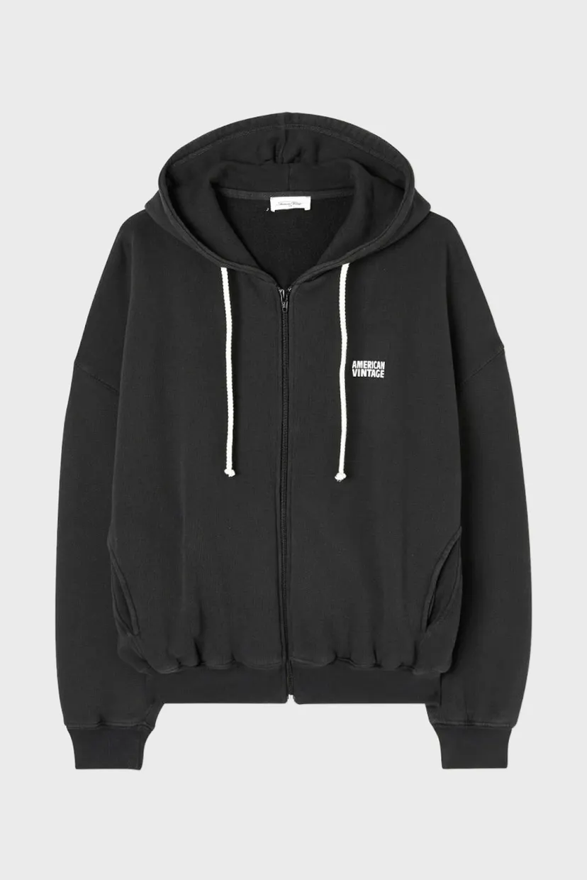 Женское черное худи IZUBIRD 6