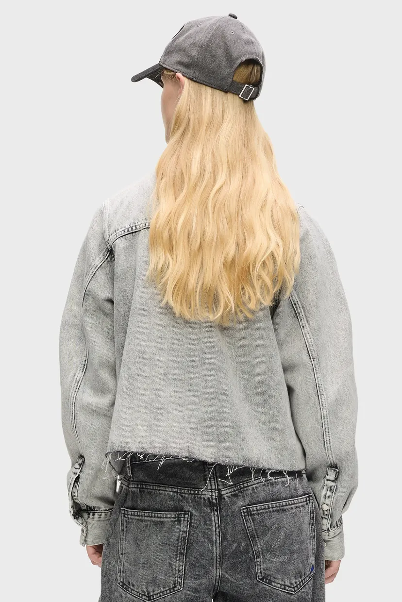 Женская серая джинсовая рубашка BLOUSE 3
