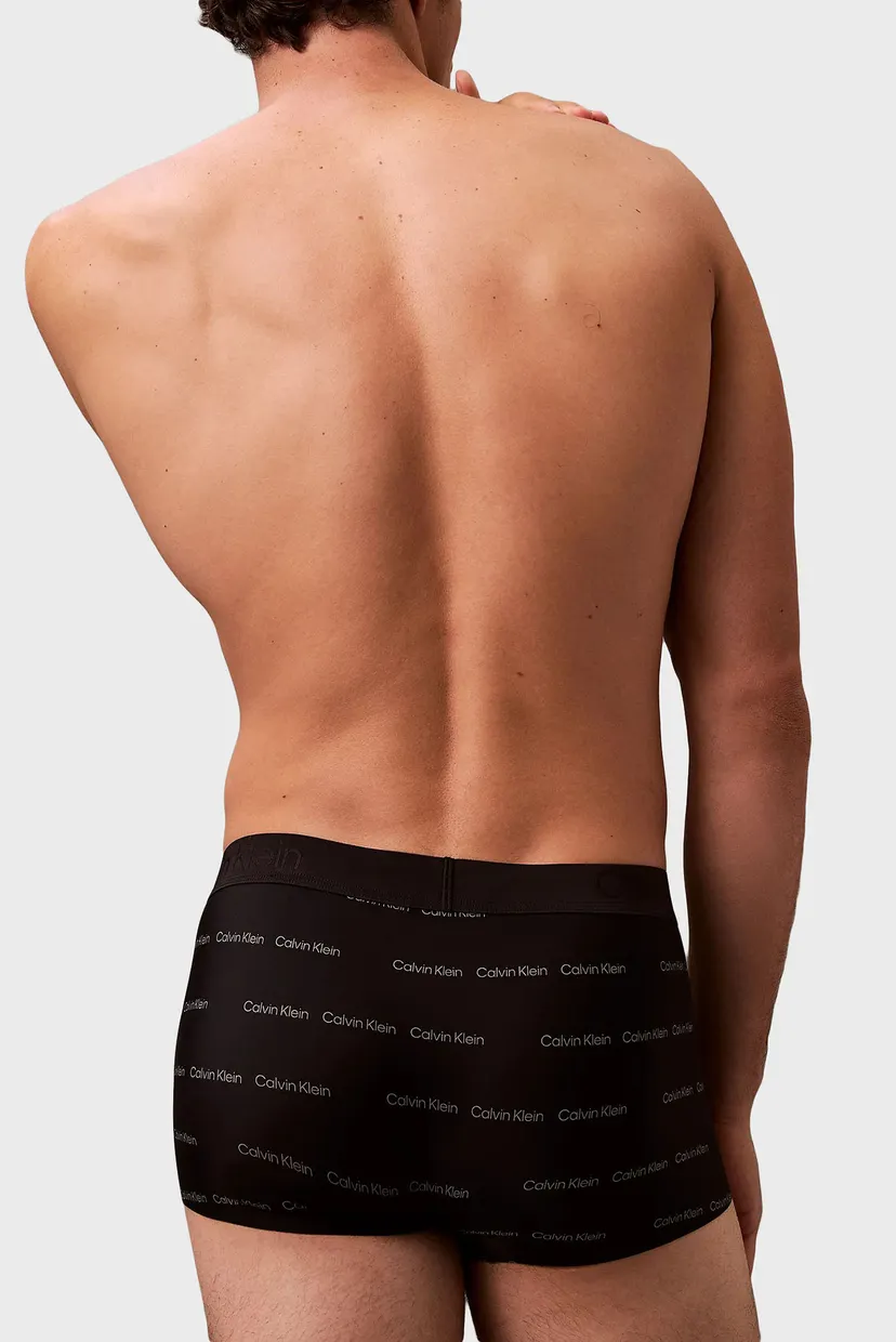Мужские черные боксеры с узором LOW RISE TRUNK 3