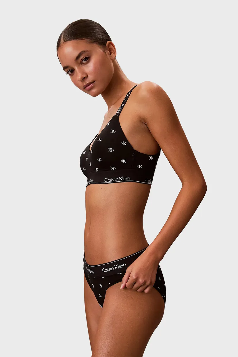 Жіночий чорний бюстгальтер з візерунком LGHTLY LINED BRALETTE 3