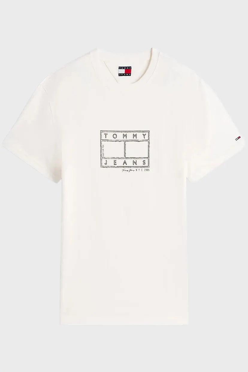 Мужская белая футболка CENTER FLAG 5