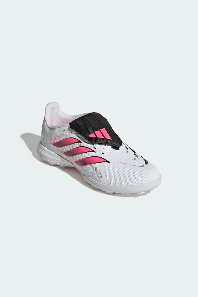 Детские белые сороконожки PREDATOR LEAGUE Fold-Over Tongue Turf Football Kids 3