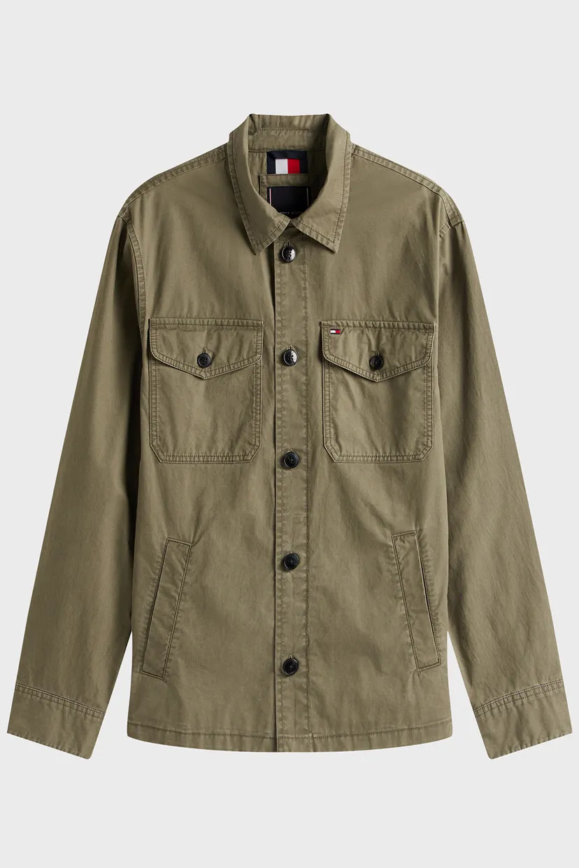 Чоловіча оливкова куртка TWILL SHIRT 4