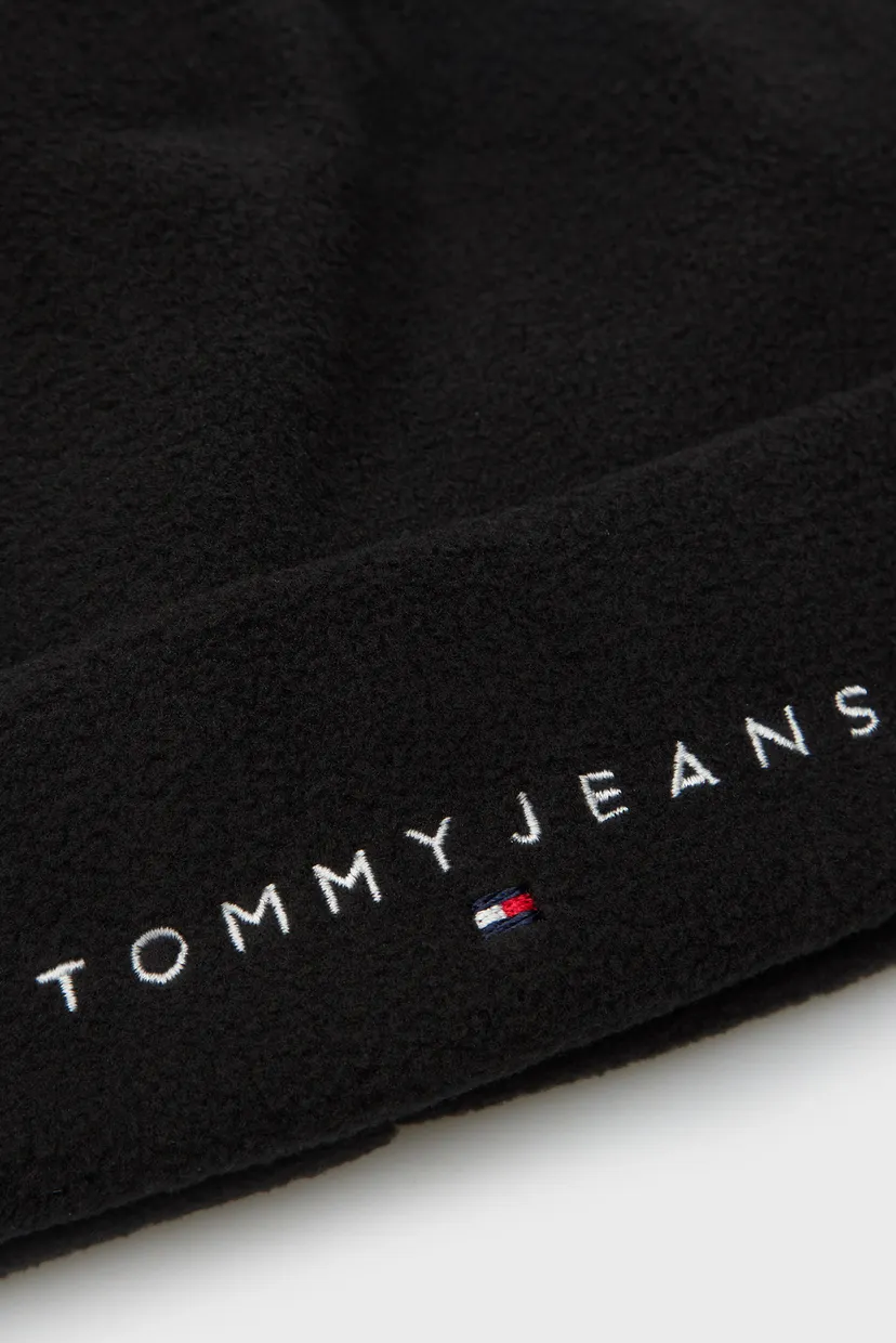 Чоловіча чорна шапка TJM LINEAR LOGO FLEECE BEANIE 4