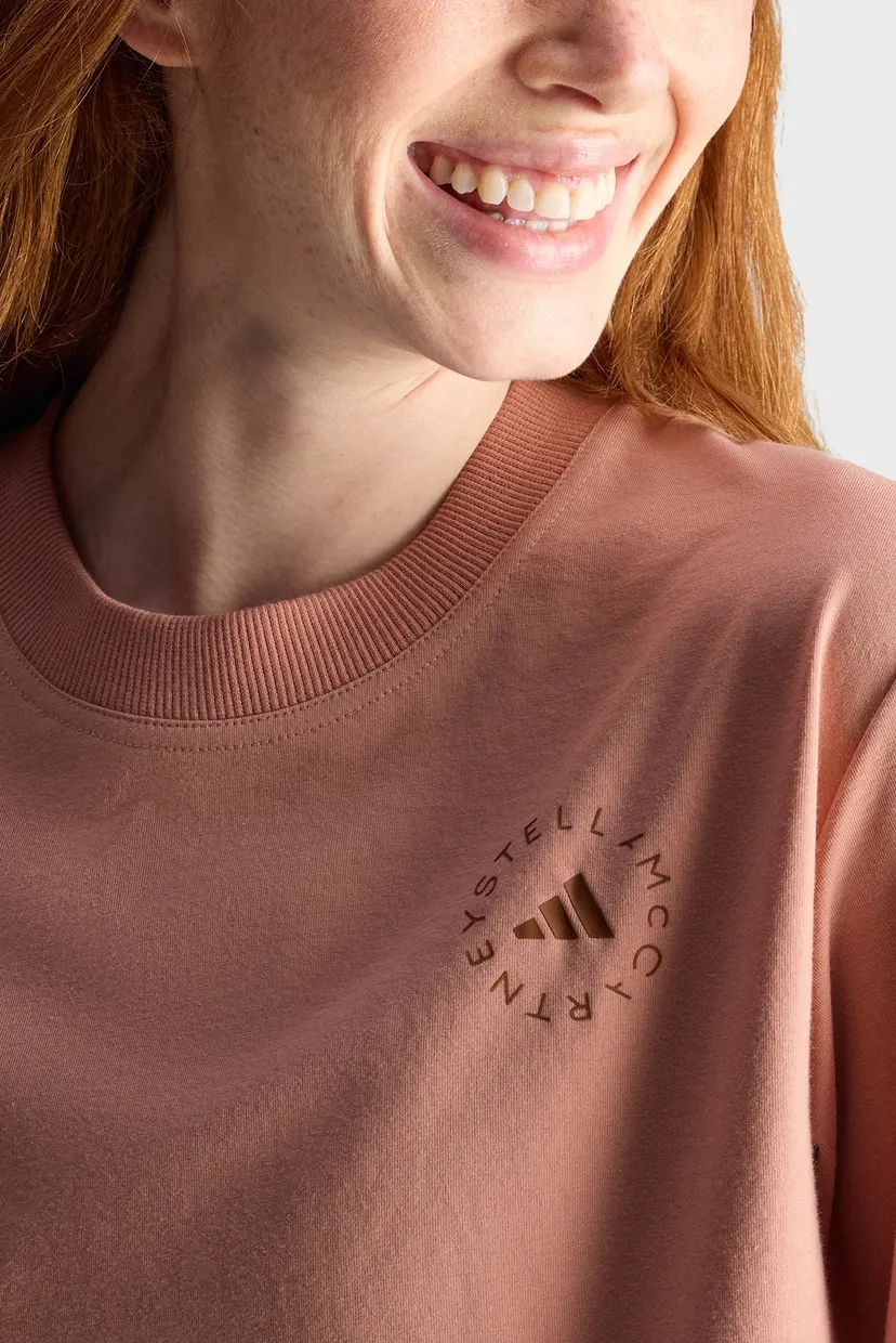 Женская розовая футболка adidas by Stella McCartney TrueCasuals Regular Sportswear 5