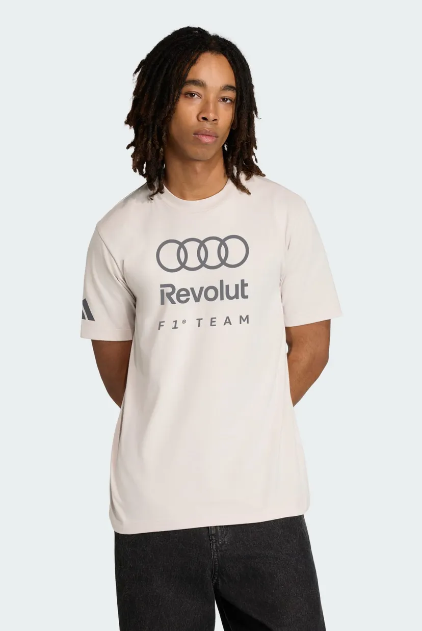 Мужская белая футболка AUDI FORMULA ONE TEAM DNA GRAPHIC 1