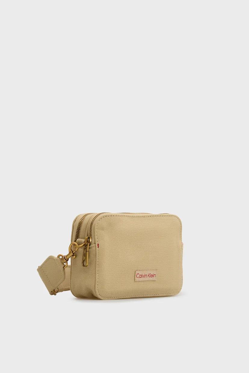 Женская бежевая сумка WEBBING STRAP CANVAS CAMERA BAG 3