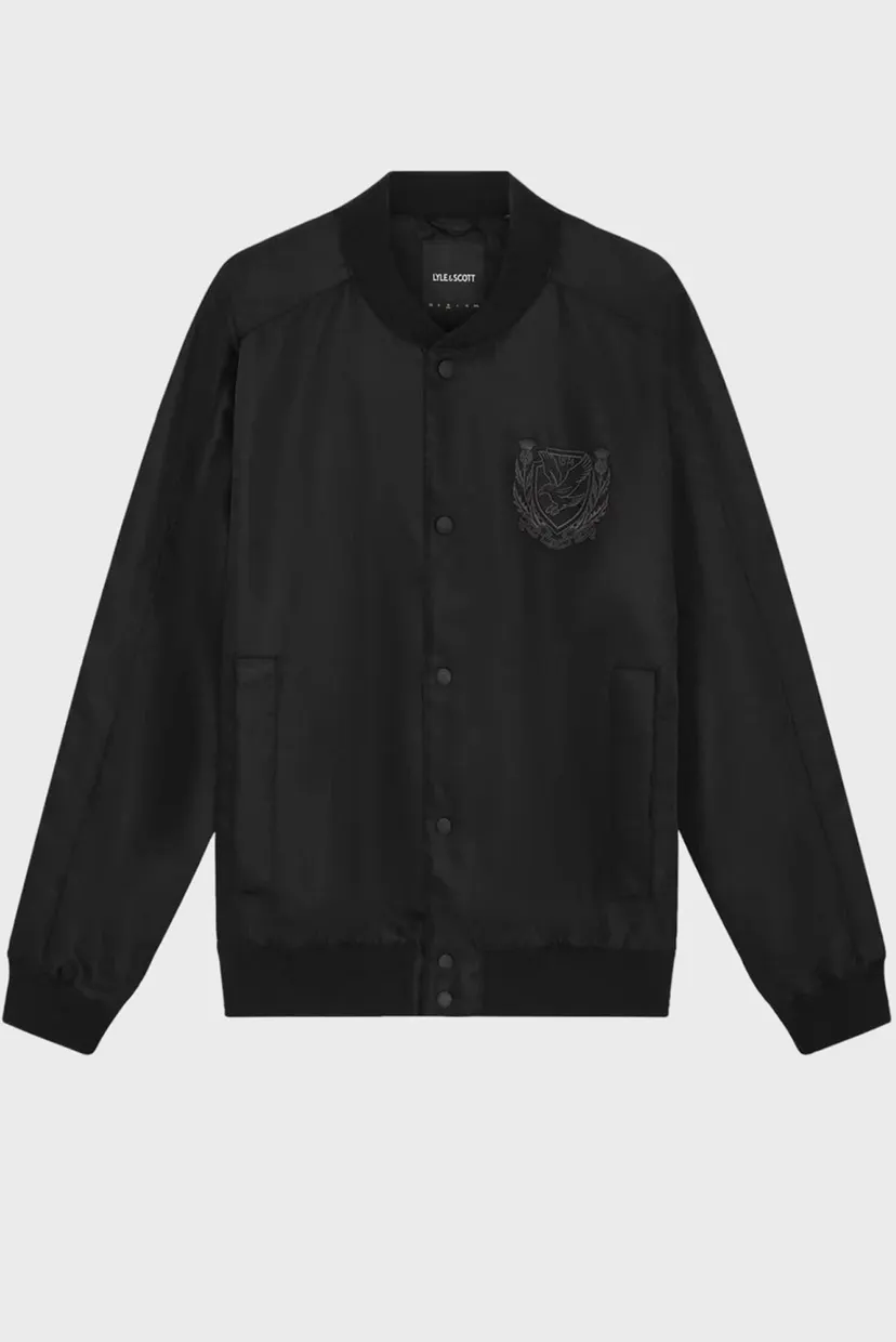 Мужской черный бомбер CREST VARSITY 5