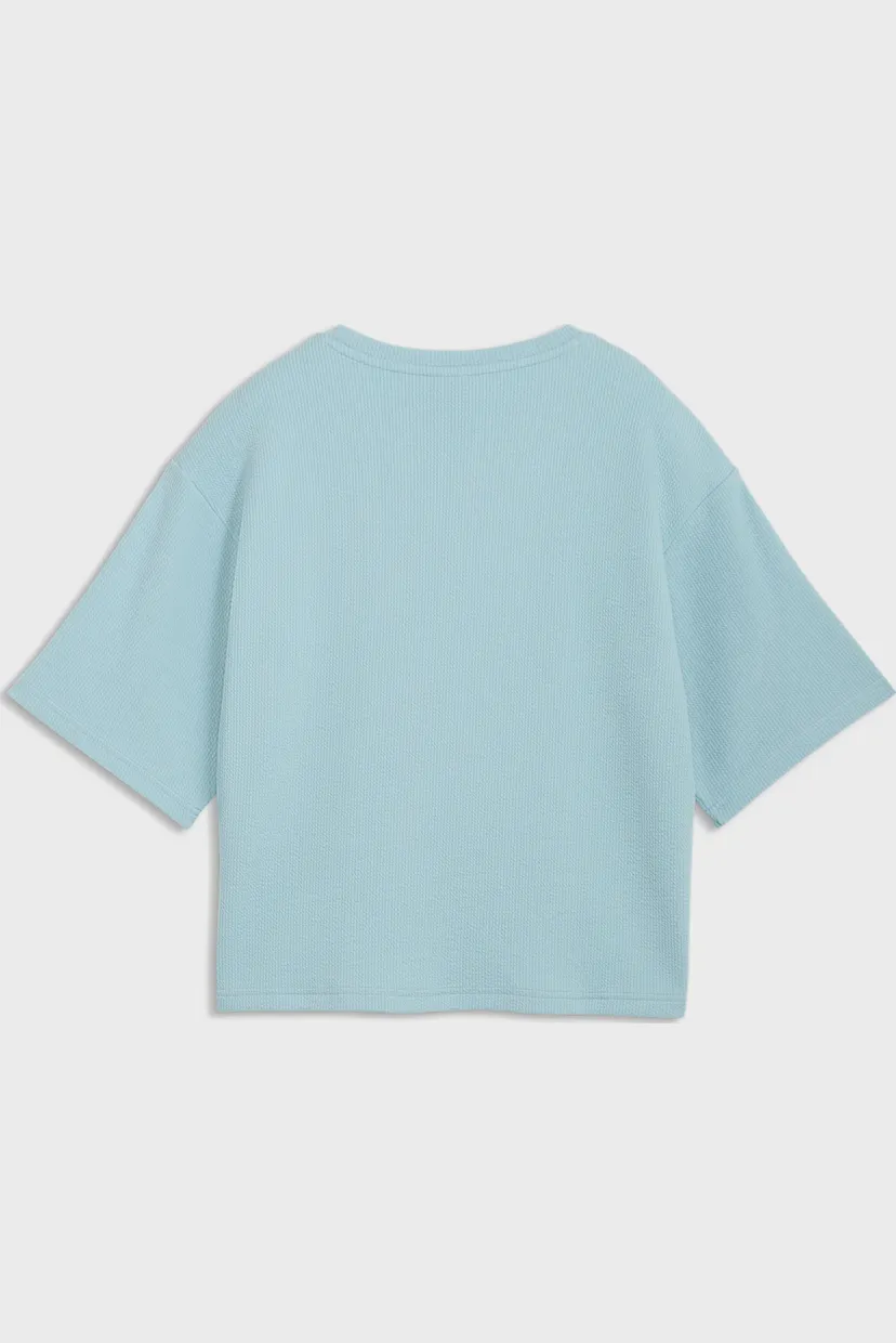 Жіноча блакитна футболка Essentials Elevated Relaxed Tee Women 5