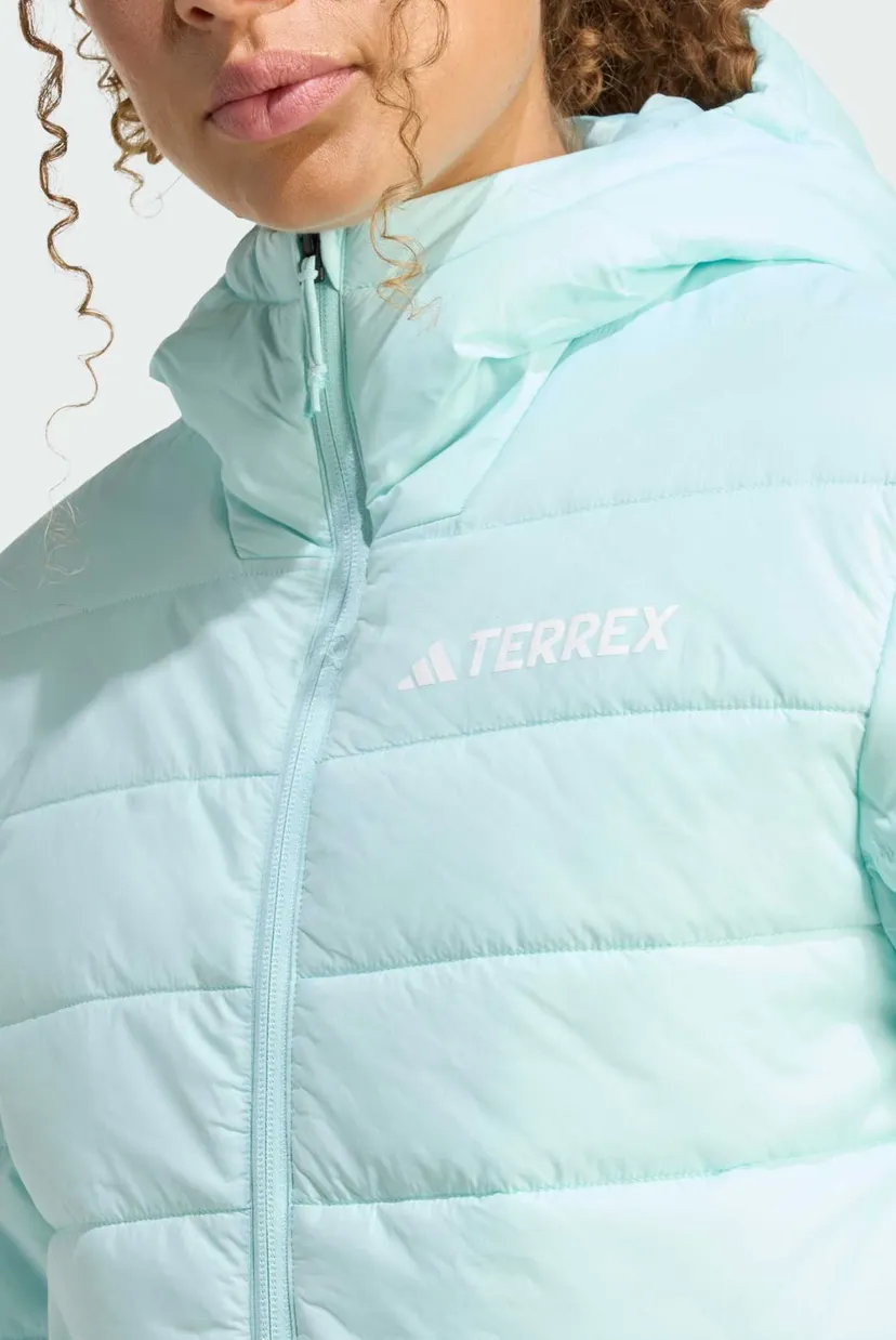 Женская мятная куртка Terrex Multi Essentials CLIMAWARM Insulated Hooded 4