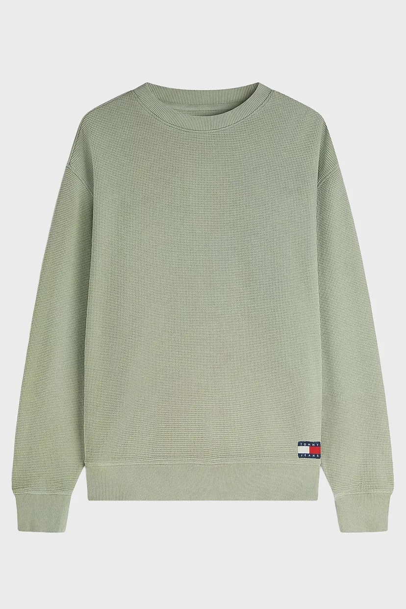 Чоловічий оливковий світшот RLX WASHED WAFFLE CREW EXT 5