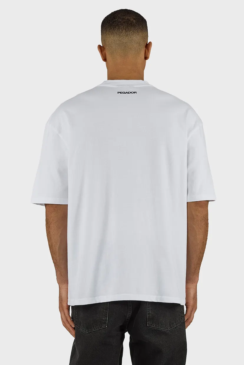 Мужская белая футболка Haro Oversized 3
