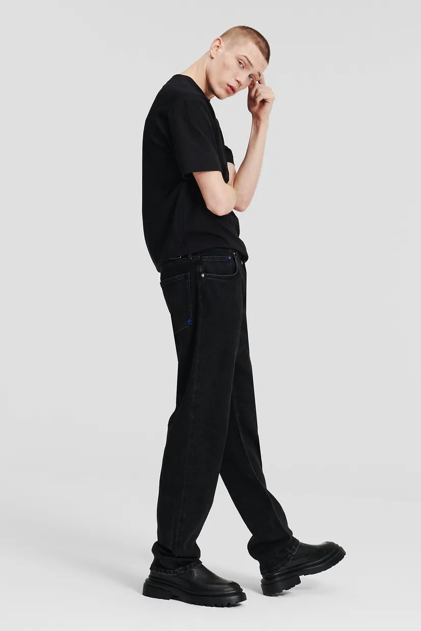 Мужские черные джинсы KLJ STRAIGHT DENIM 3