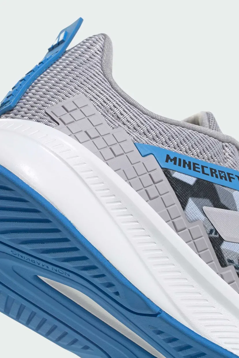 Детские серые кроссовки ADIDAS MINECRAFT FORTARUN 4.0 JUNIOR 9