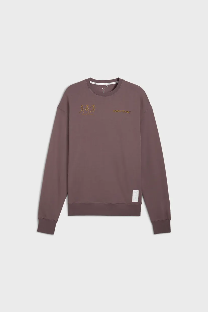 Фиолетовый свитшот PUMA x SAYSKY Knit Crew Sweatshirt (унисекс) 6