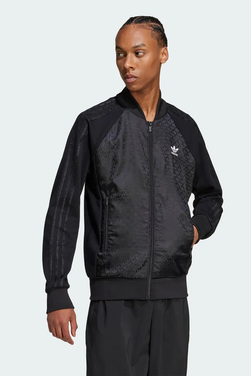 Чоловіча чорна спортивна кофта з візерунком Mono adidas IZ2541