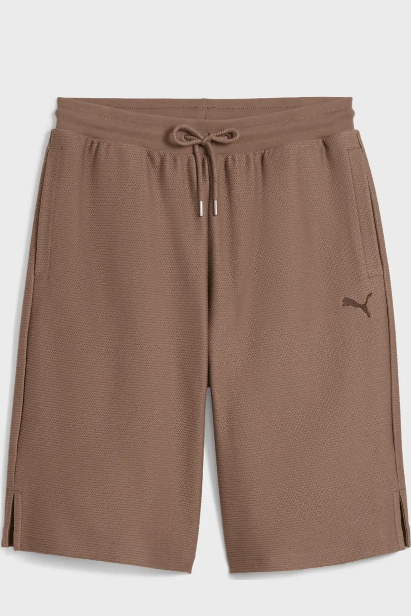 Коричневі шорти PREMIUM ESS Jacquard Long Line Relaxed Shorts 11