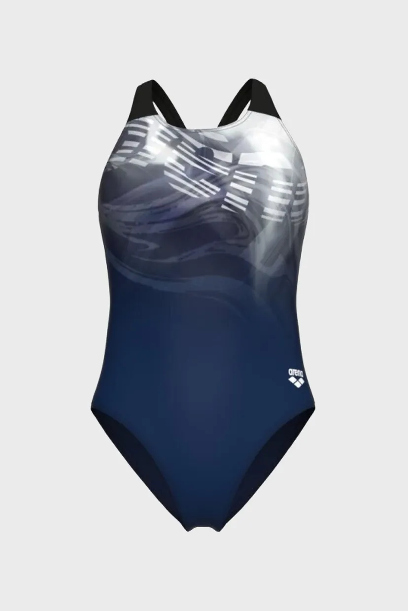 Жіночий темно-синій купальник DREAMING SWIMSUIT V BACK 6