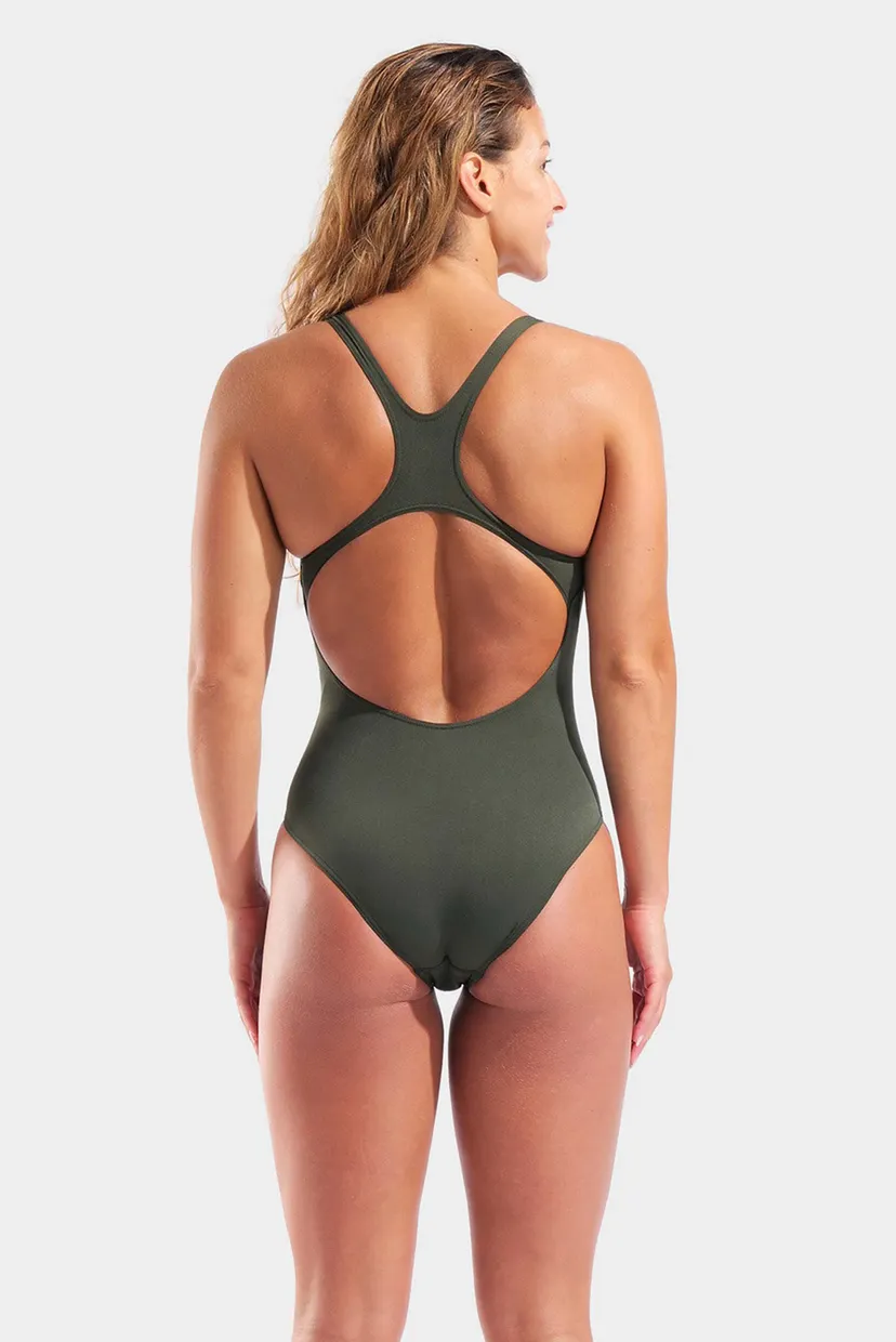 Жіночий оливковий купальник TEAM SWIMSUIT SWIM PRO SOLID 3