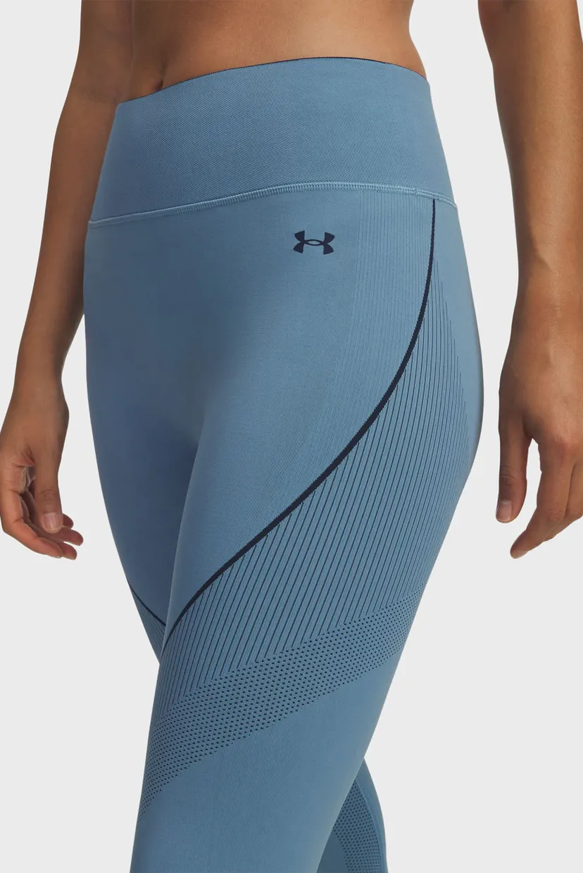 Женские голубые тайтсы UA Vanish Seamless Legging 4