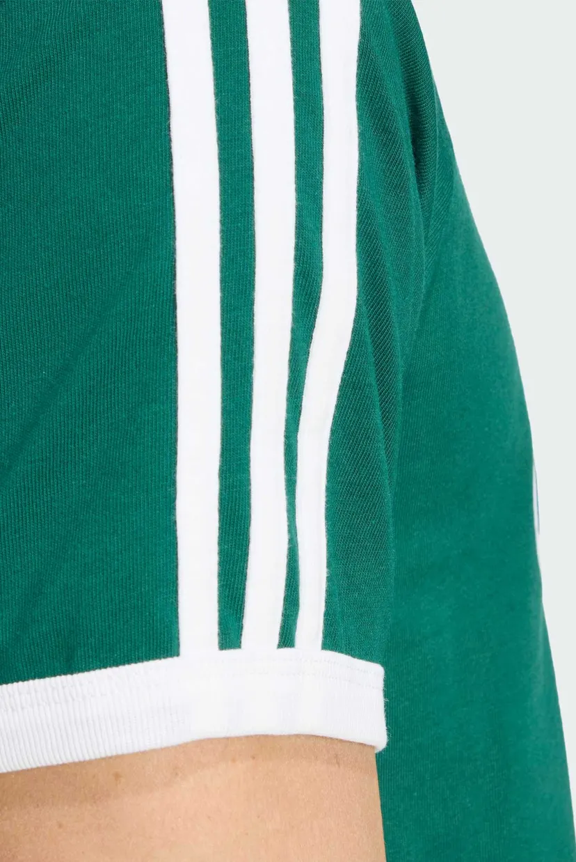 Чоловіча зелена футболка 3-STRIPES SLIM RINGER 5