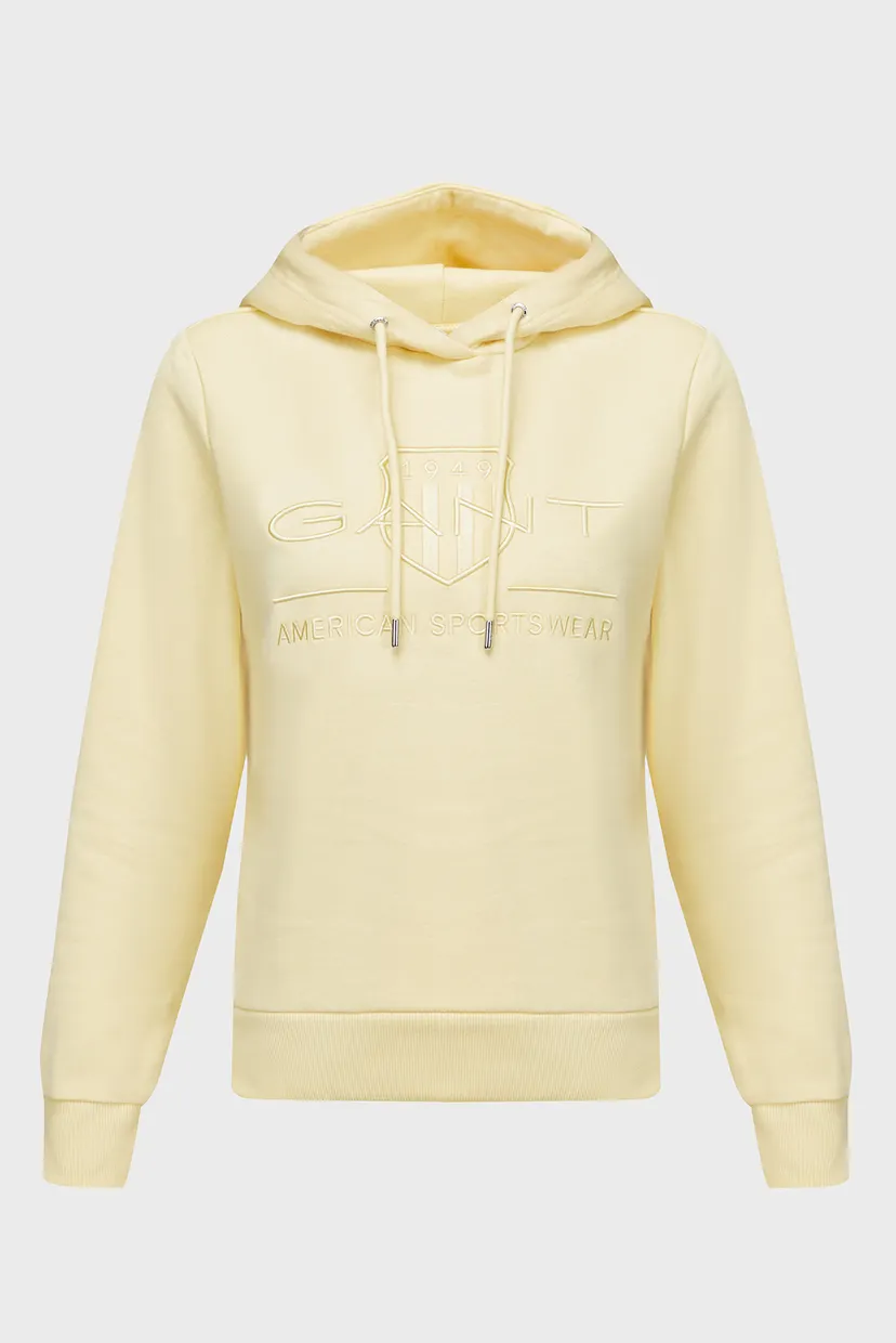 Женское желтое худи REG TONAL SHIELD 5