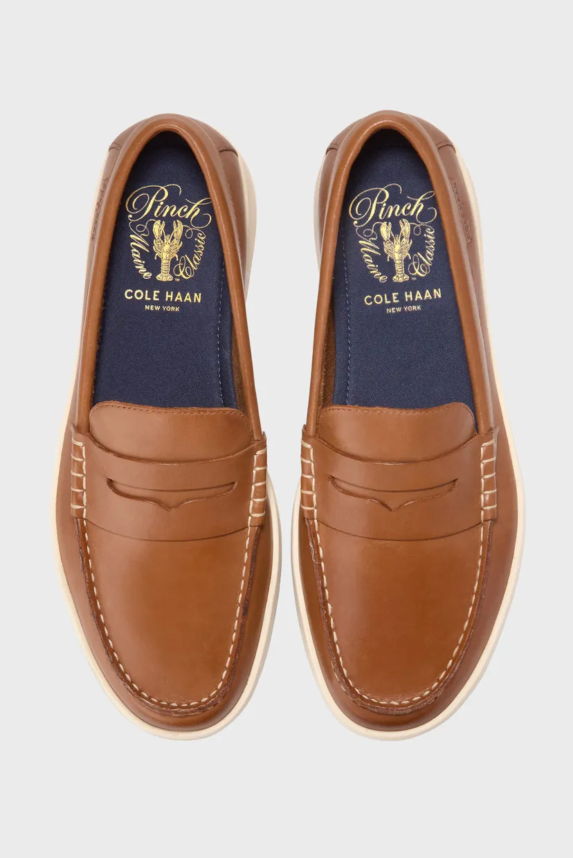 Мужские коричневые кожаные лоферы Pinch Long-Weekender Penny Loafer 3