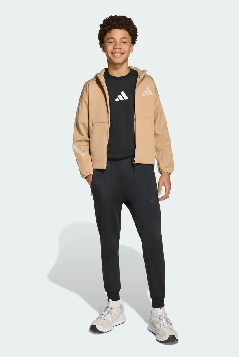 Детское бежевое худи adidas Z.N.E. Full-Zip Kids 3