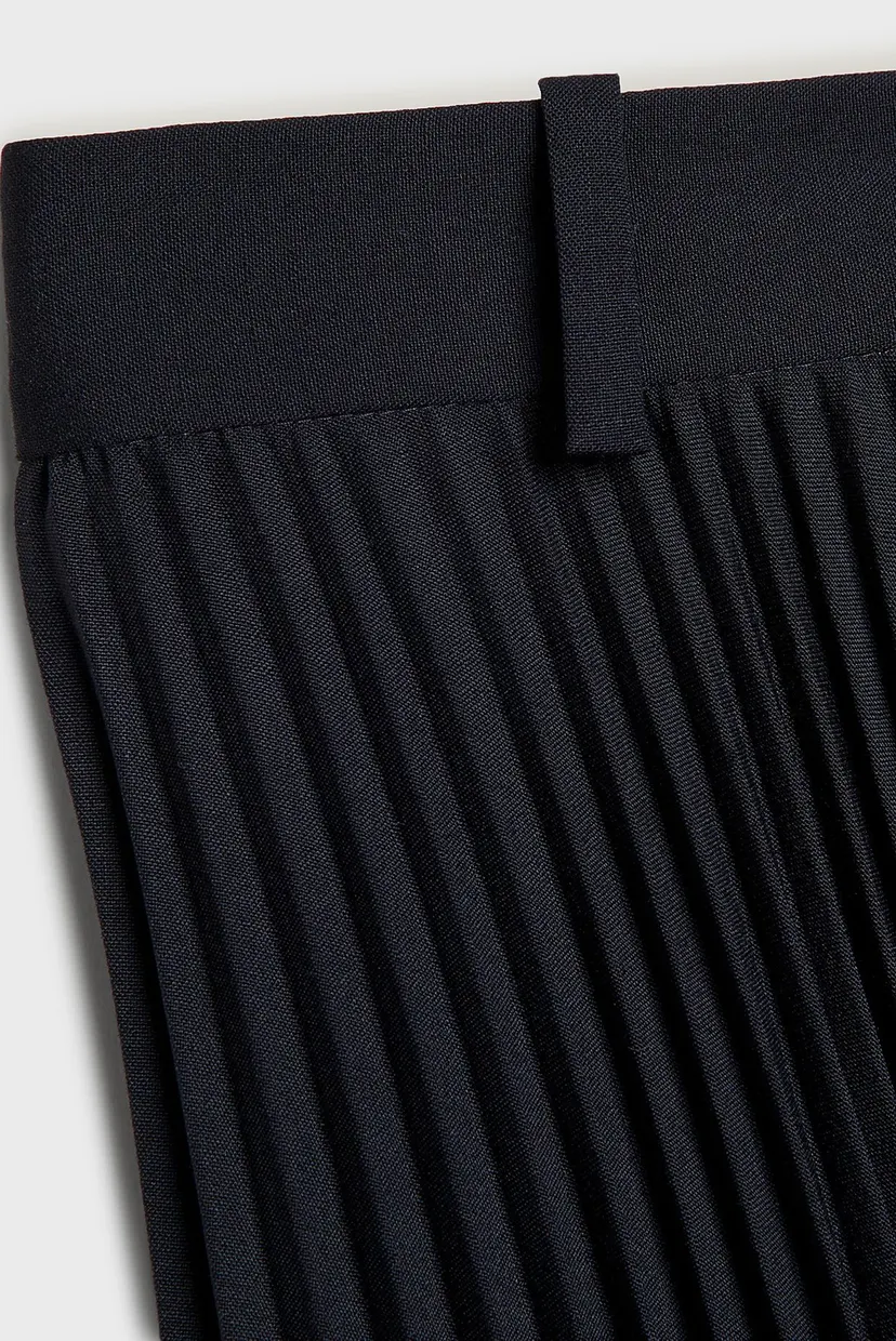 Жіноча темно-синя плісирована спідниця THC FLUID PLEATED MIDI SKIRT 5