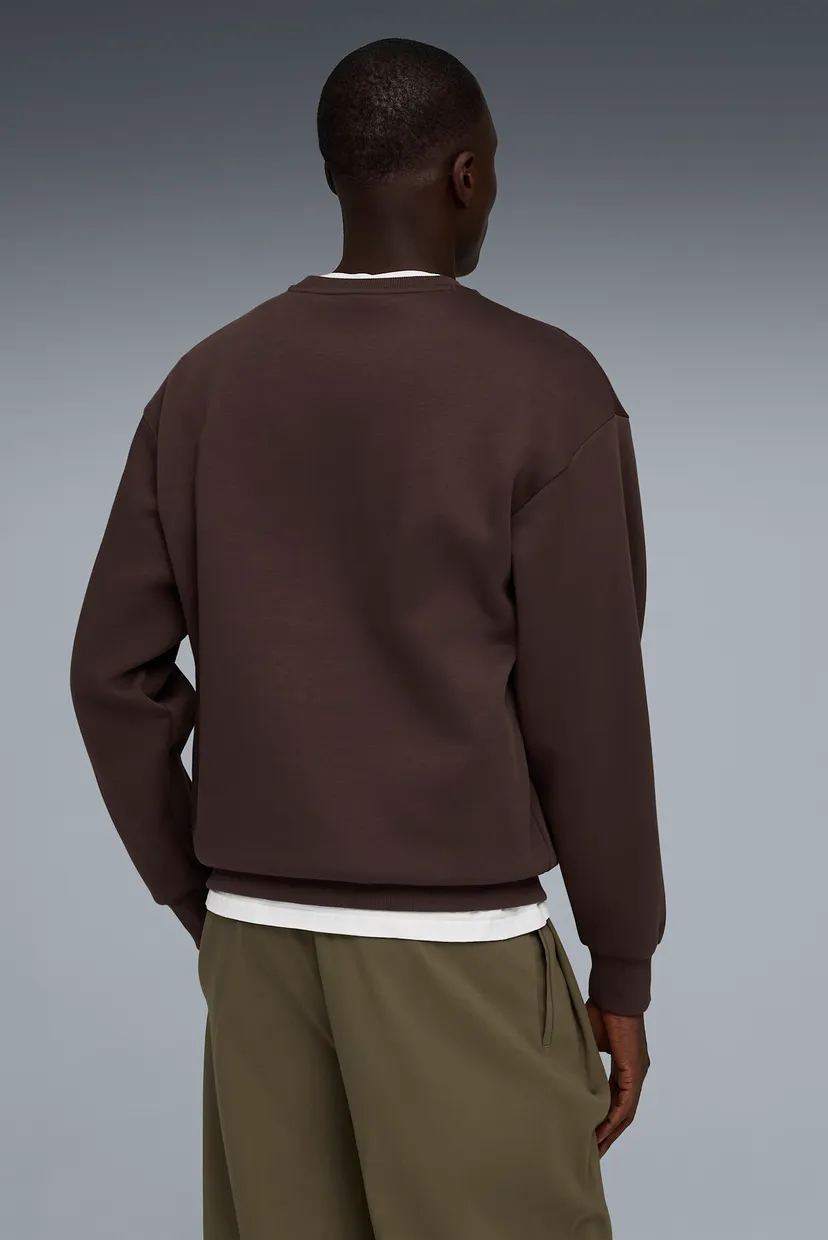 Мужской коричневый свитшот Essentials Elevated Cat Logo Relaxed Sweatshirt Men 3