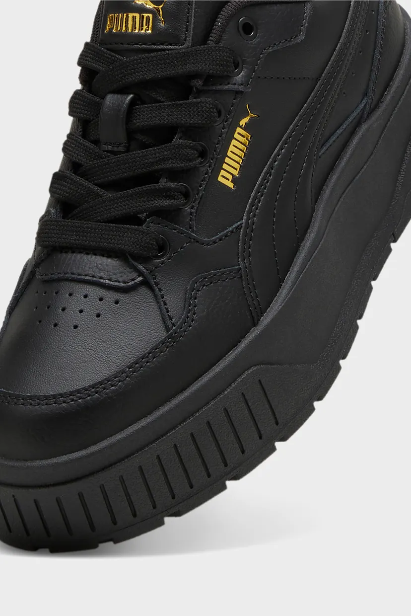 Женские черные кожаные сникерсы Karmen II Idol Sneakers Women 6