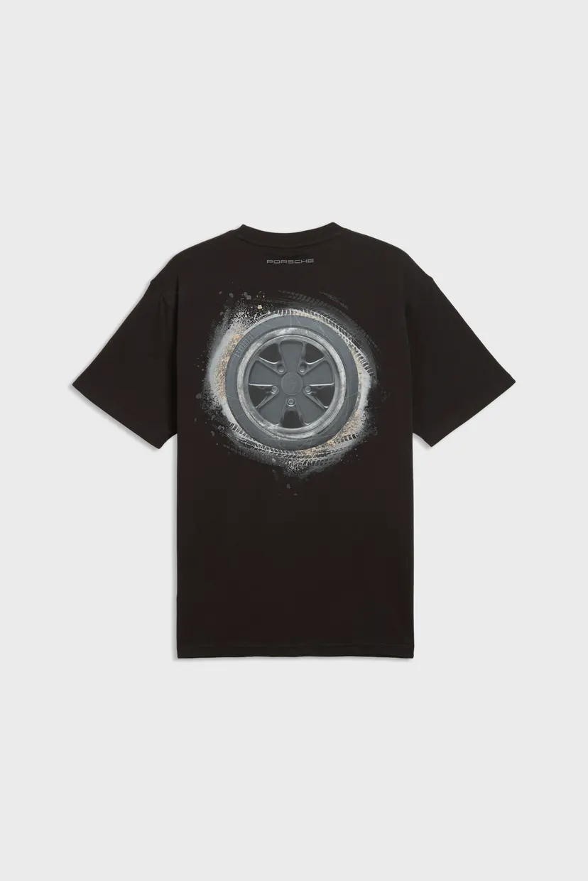 Чоловіча чорна футболка Porsche Legacy Oversized Graphic Tee Men 5
