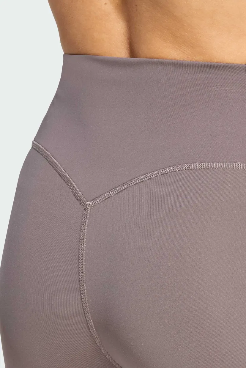 Жіночі коричневі тайтси Optime Workout 3-Stripes 7/8 Leggings 5