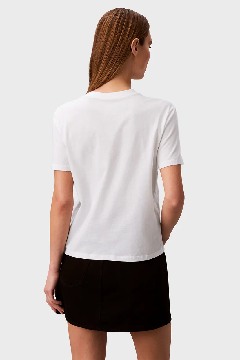 Жіноча біла футболка CLASSIC FIT MONOGRAM 4