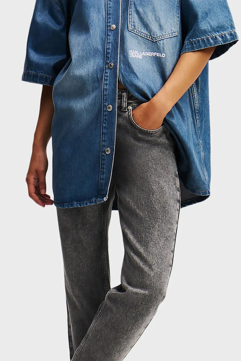 Жіночі сірі джинси KLJ MOM DENIM 3