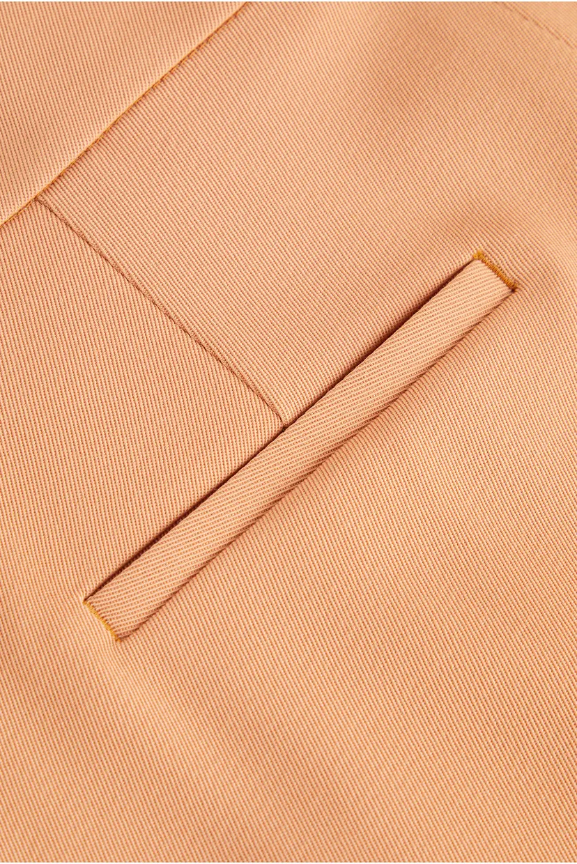 Жіночі помаранчеві брюки WOOL TWILL PLEATED STRAIGHT PANT 4