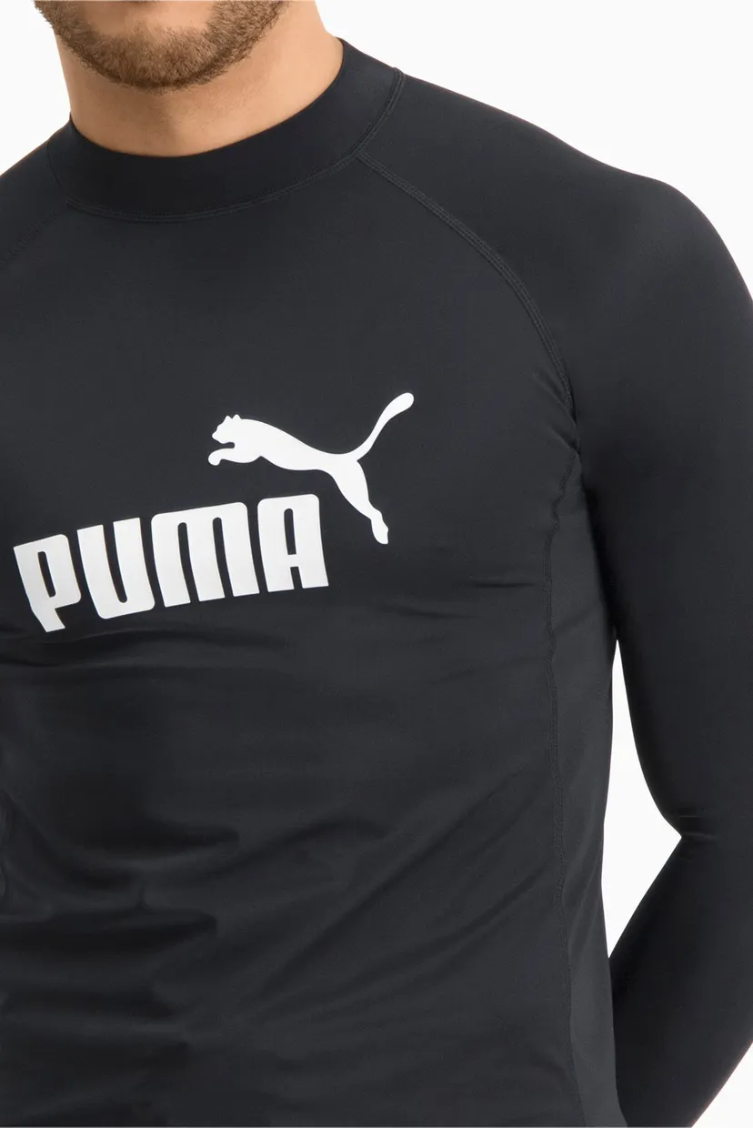 Мужской черный лонгслив PUMA Swim Men Long Sleeve Rash Guard 4
