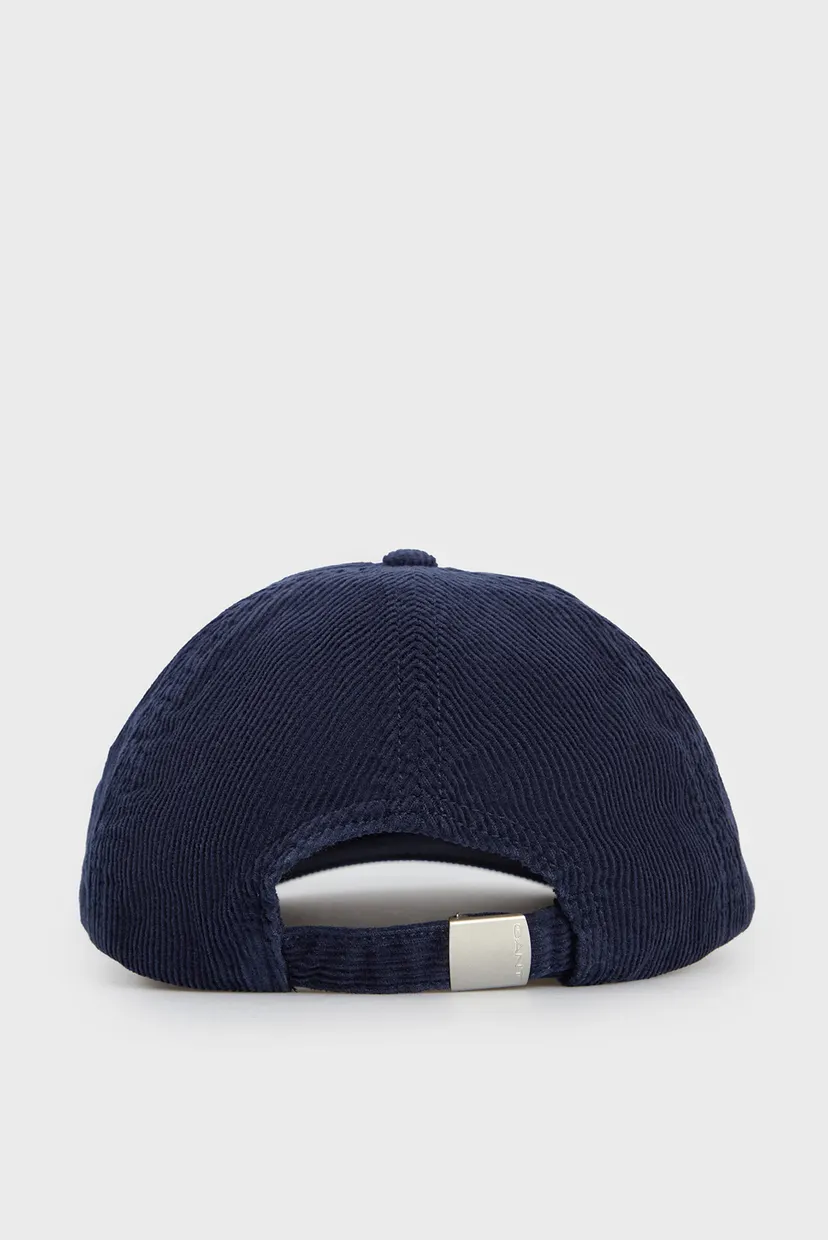 Чоловіча темно-синя вельветова кепка LOGO WASHED CORD CAP 3