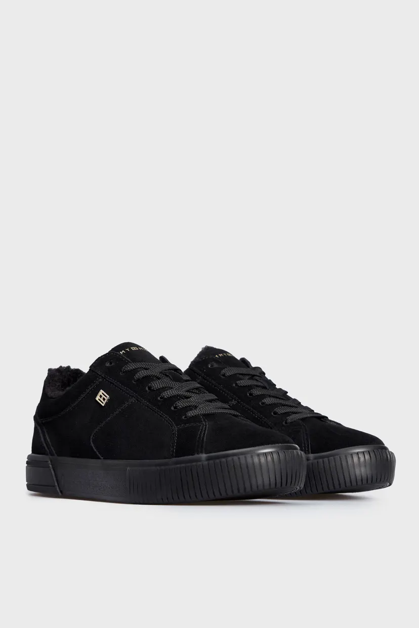 Женские черные замшевые сникерcы VULC SUEDE SNEAKER LO 3