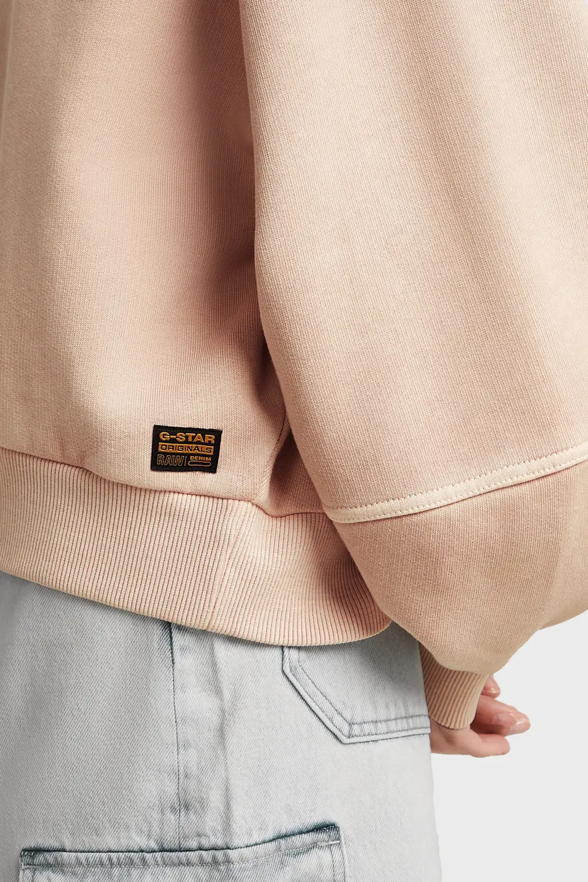 Женский бежевый свитшот Overdyed big 4