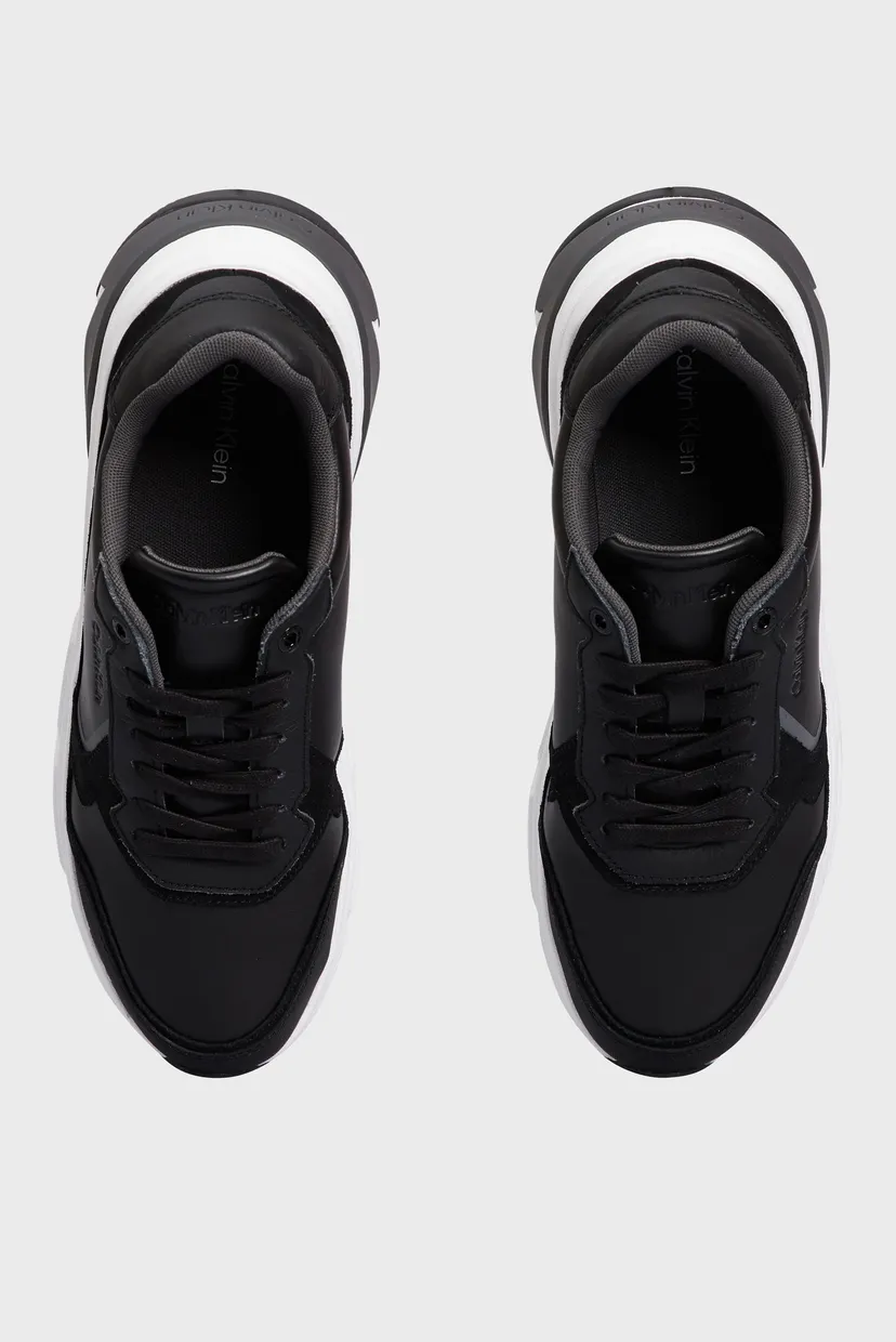 Чоловічі чорні шкіряні кросівки LOW TOP LACE UP 4