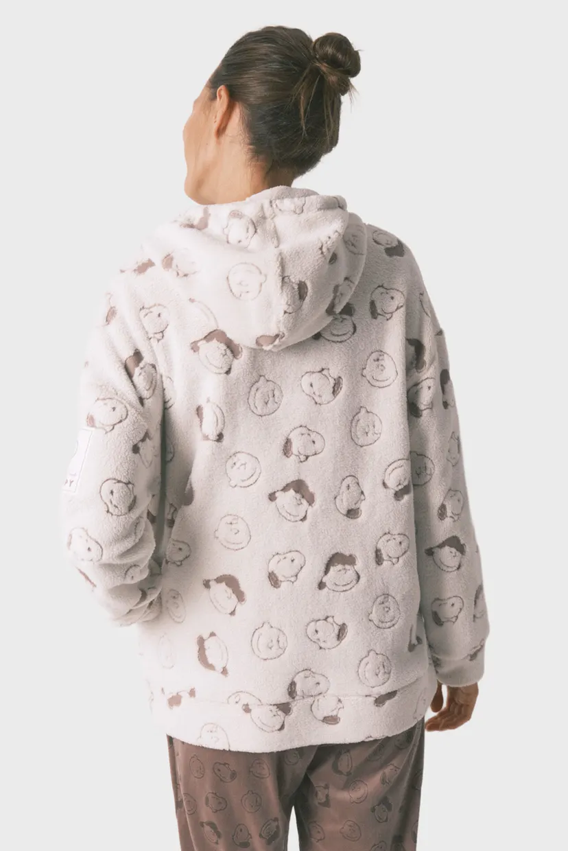 Женское белое худи с узором Snoopy women'secret 4412197 — MD-Fashion