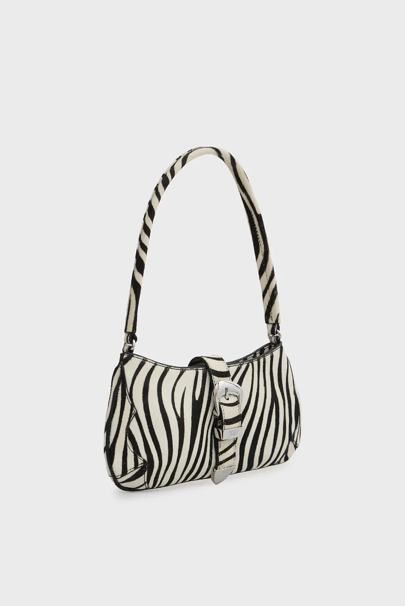 Жіноча шкіряна сумка з візерунком COOL ZEBRA 3