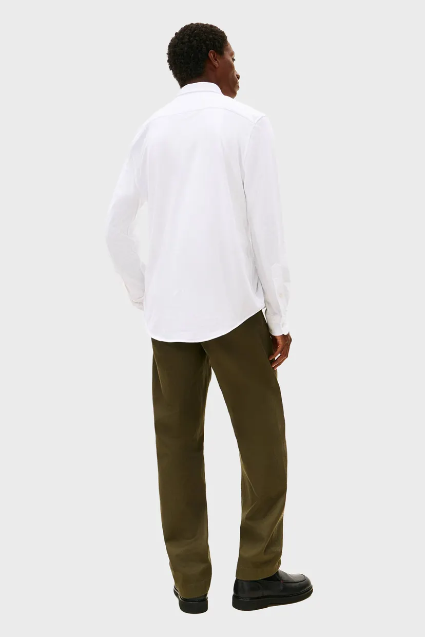 Мужская белая рубашка KNIT PIQUE FEATHERWEIGHT 3