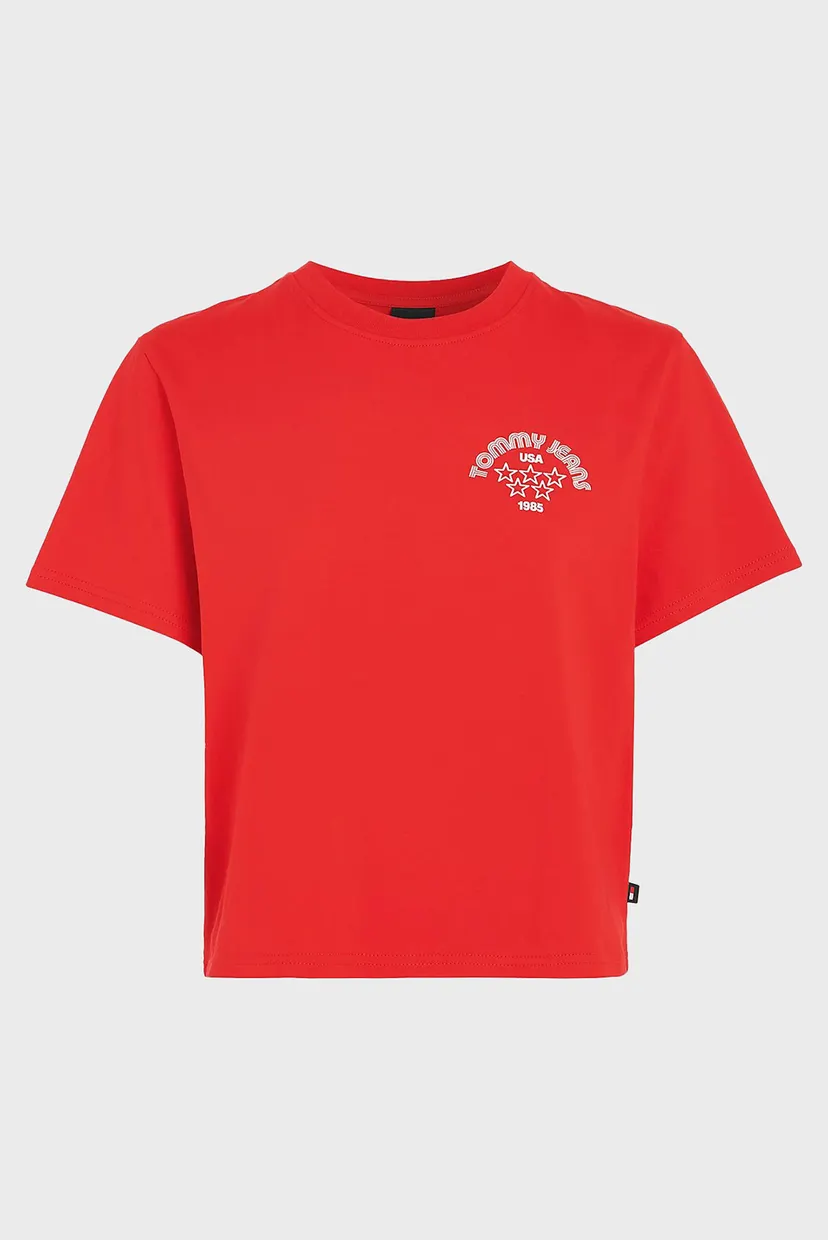 Женская красная футболка TJW BXY RETRO SPORT 2 TEE 5