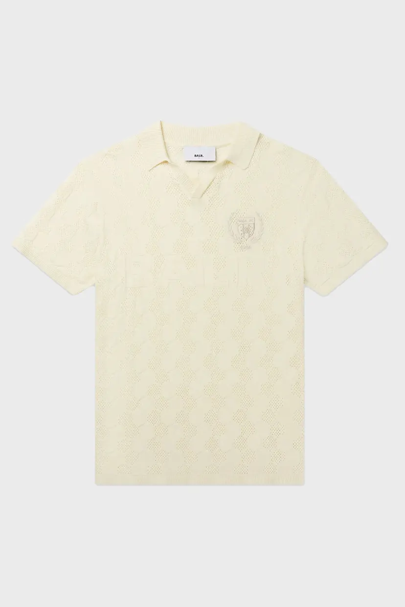 Чоловіче біле поло GOTL Knit Football Jersey 5