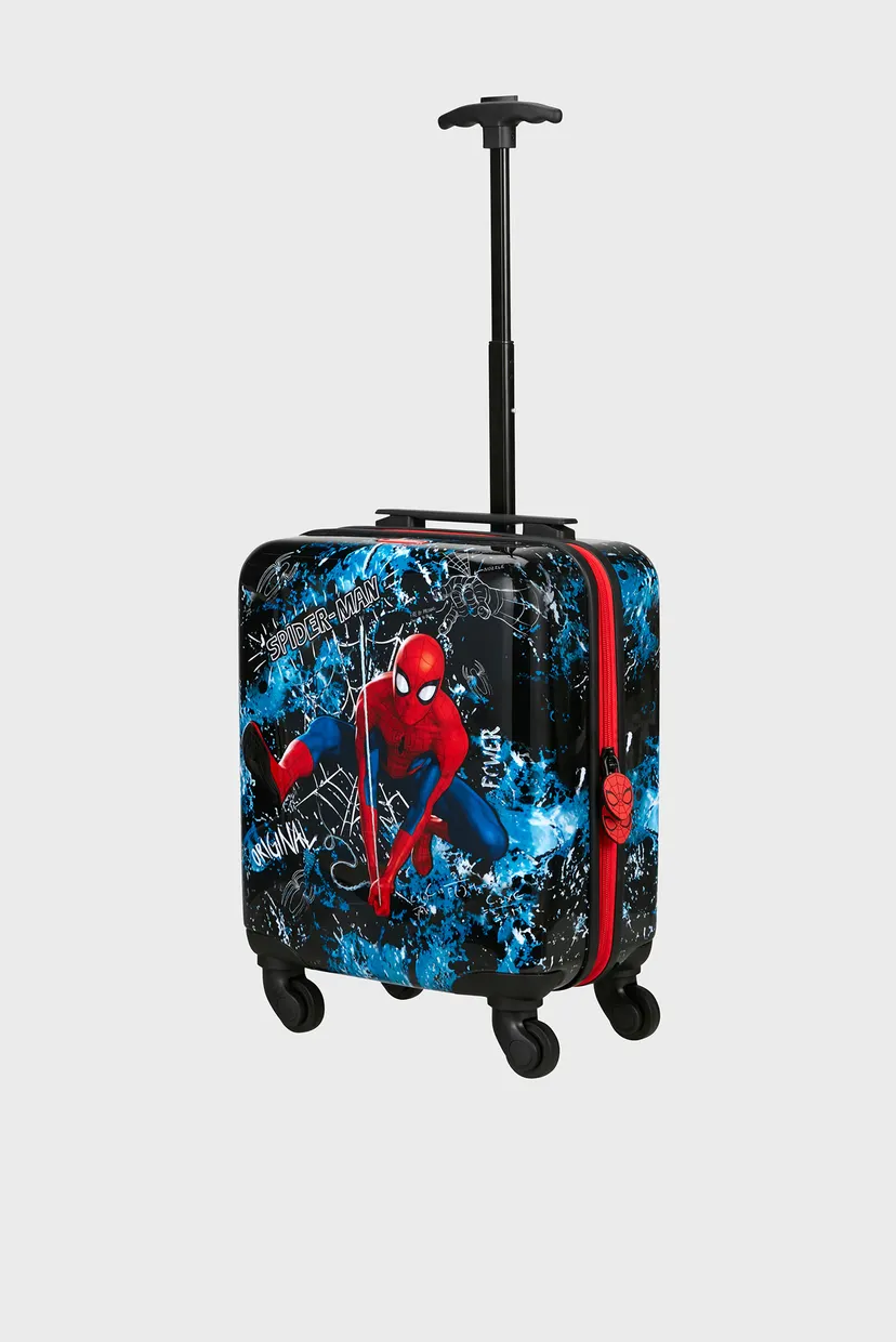 Детский черный чемодан с узором 45 см SPIDERMAN MYSTERY 6