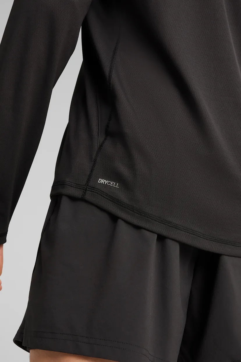 Чоловічий чорний лонгслів VELOCITY Long Sleeve Running Top Men 5