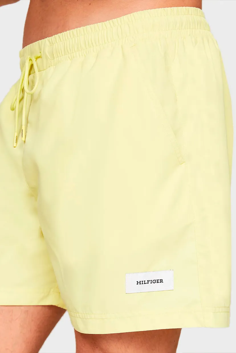 Мужские желтые плавательные шорты MEDIUM DRAWSTRING LABEL 4